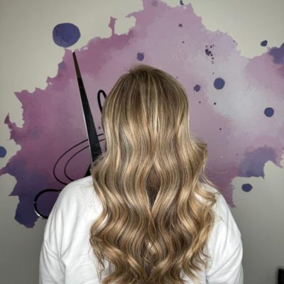 Trabajo de mechas balayace y babylights8